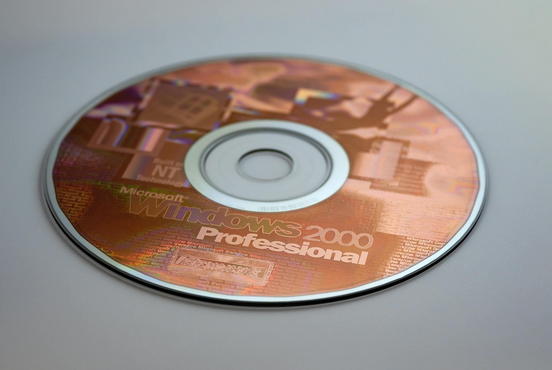 Microsoft Windows 2000 Professional disc